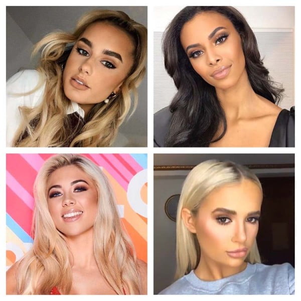 Love Island stars model Eyebrow Queen